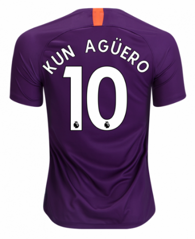 2018-19 Manchester City Third Soccer Jersey Shirt Sergio Aguero #10