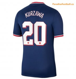 2021-22 Maillot PSG Domicile Cup Home Soccer Jersey Shirt Kurzawa 20 printing