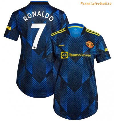 2021-22 Manchester United Women Third Soccer Jersey Shirt Ronaldo #7