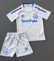 Kids Everton 2017-18 Away Soccer Shirt With Shorts