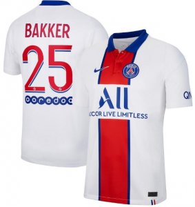 2020-21 PSG Away Soccer Jersey Shirt Bakker 25
