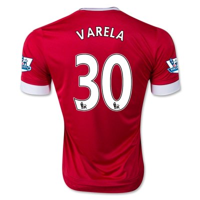 2015-16 Manchester United VARELA 30 Home Soccer Jersey
