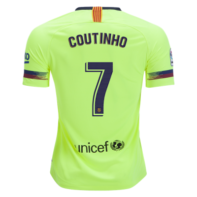 2018-19 FC Barcelona Away Soccer Jersey Shirt Philippe Coutinho #7