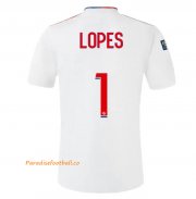 2021-22 Olympique Lyonnais Home Soccer Jersey Shirt with LOPES 1 printing