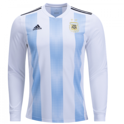 2018 World Cup Argentina Home LS Soccer Jersey