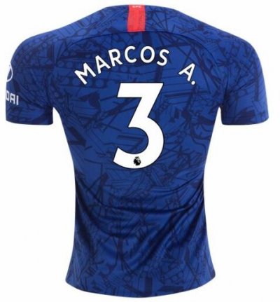 Marcos A. #3 Chelsea Home Soccer Jersey Shirt 2019-20