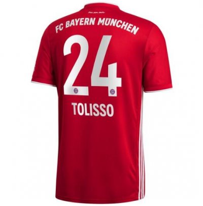 2020-21 Bayern Munich Home Soccer Jersey Shirt Tolisso 24