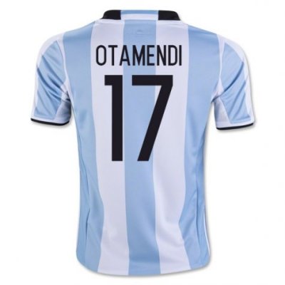 2016 Argentina Otamendi 17 Home Soccer Jersey