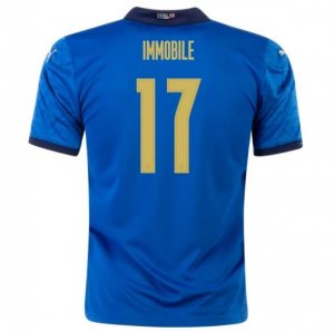 2020 EURO Italy Home Soccer Jersey Shirt CIRO IMMOBILE 17