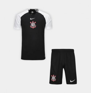 2025-26 SC Corinthians Away Kids Soccer Kits Shirt With Shorts