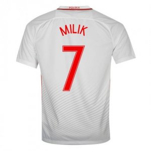 2016 Poland Milik 7 Home Soccer Jersey