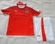 Kids Austria 2016 Euro Home Soccer Shirt With Shorts