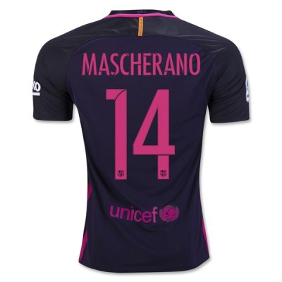 2016-17 Barcelona 14 MASCHERANO Away Soccer Jersey