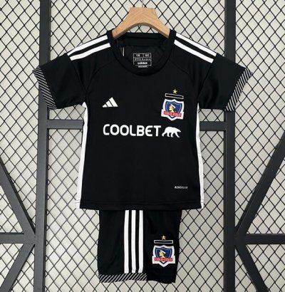 2024-25 COLO-COLO Kids Away Soccer Kits Shirt With Shorts