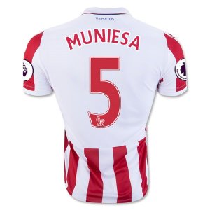 2016-17 Stoke City 5 MUNIESA Home Soccer Jersey