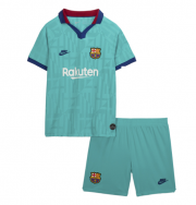 Kids Barcelona 2019-20 Third Away Soccer Shirt With Shorts