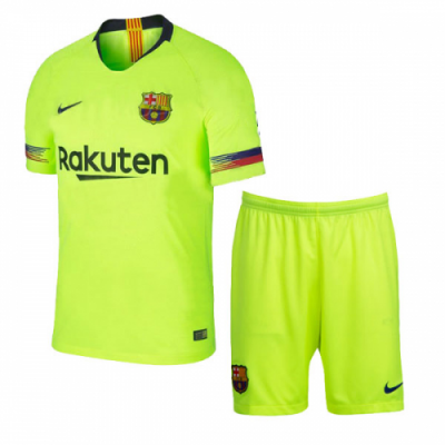 2018-19 Barcelona Away Soccer Jersey Kit (Shirt + Shorts)