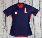 2002 England Retro Blue Away Soccer Jersey Shirt