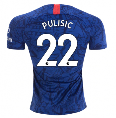 Pulisic #22 Chelsea Home Soccer Jersey Shirt 2019-20