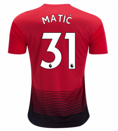 2018-19 Manchester United Home Soccer Jersey Shirt Nemanja Matic #31