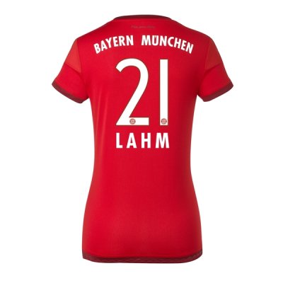2015-16 Bayern Munich LAHM 21 Home Soccer Jersey Women