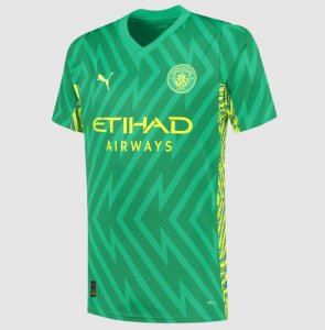 2023-24 Manchester City Green Goalkeeper Soccer Jersey Shirt