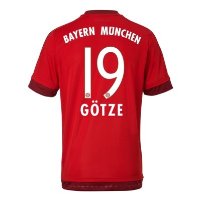 2015-16 Bayern Munich GOTZE 19 Home Soccer Jersey