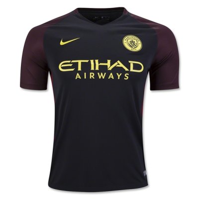 2016-17 Manchester City Black Away Soccer Jersey