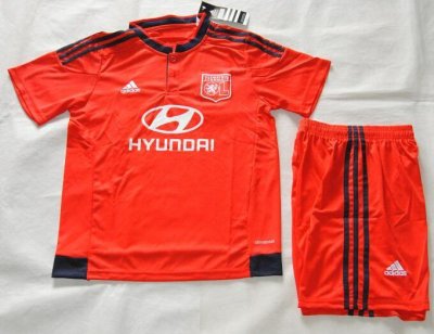 Kids LYON 2015-16 Away Soccer Shirt with Shorts