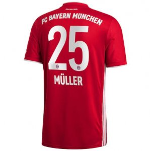 2020-21 Bayern Munich Home Soccer Jersey Shirt Müller 25