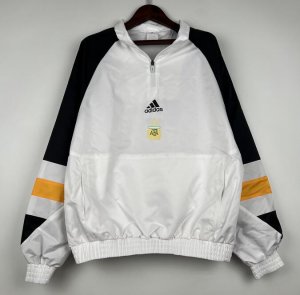 2023-24 Argentina White Windbreaker Top