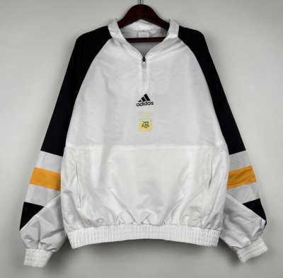 2023-24 Argentina White Windbreaker Top