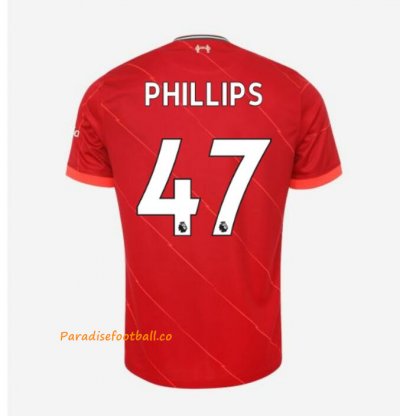 2021-22 Liverpool Home Soccer Jersey Shirt with PHILLIPS 47 printing