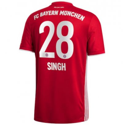 2020-21 Bayern Munich Home Soccer Jersey Shirt Singh 28