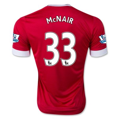 2015-16 Manchester United MCNAIR 33 Home Soccer Jersey