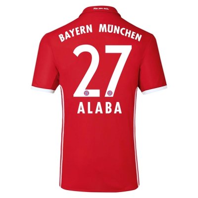 2016-17 Bayern Munich 27 ALABA Home Soccer Jersey
