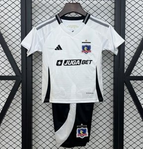 2025-26 COLO-COLO Kids Home Soccer Kits Shirt With Shorts