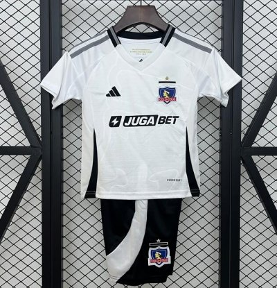 2025-26 COLO-COLO Kids Home Soccer Kits Shirt With Shorts