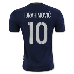 2016 Sweden IBRAHIMOVIC #10 Away Soccer Jersey