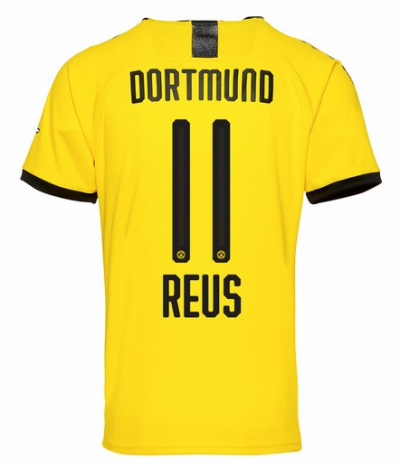 2019-20 Borussia Dortmund Home Soccer Jersey Shirt Reus 11