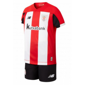 Kids Athletic Bilbao 2019-20 Home Soccer Shirt With Shorts