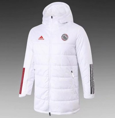 2020-21 Ajax White Cotton Warn Coat