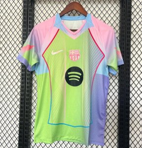 2025-26 Barcelona Green Purple Special Soccer Jersey Shirt