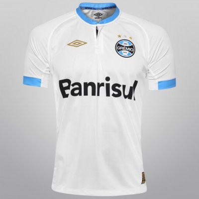 Gremio 15/16 White Away Soccer Jersey