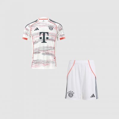 2025-26 Bayern Munich Away Kids Soccer Kits Shirt With Shorts