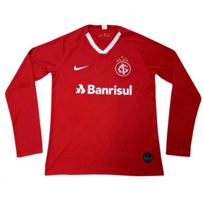 2019-20 SC Internacional Long Sleeve Home Soccer Jersey Shirt