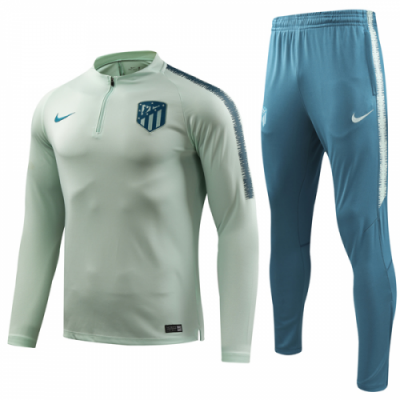2018-19 Atletico Madrid Green Sweat Shirt training suit with pants