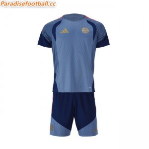 2026-27 Bayern Munich Grey Kids Training Kits Shirt With Shorts