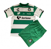 Kids Santos Laguna 2019-20 Home Soccer Shirt With Shorts