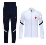 2020-21 France White Training Suits Jacket and Trousers